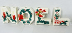 Vintage Noel Christmas Candle Holders Japan White Ceramic Lipper   Mann Creation