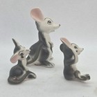 Bone China Japan Mice With Attitude  Mice Family Figurines X3