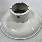 Vintage White Porcelain Enamel Barn   Gas Station Light Fixture 16   
