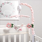 The Peanutshell Pink Floral Girl Baby Digital Musical Crib Mobile Set