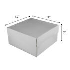 Sswbasics Hat Boxes With Handles - White - 14  X 14  X 7  - Case Of 25 - Sturdy