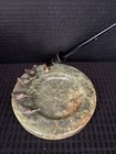 Rare Sheaffer Green Onyx Desk Top Trinket Tray   Pen 14k Nib   4 Bronze Geese