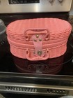 Vtg Delton Pink Oval Children s Picnic Style Tea Party Set