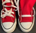 Vtg Late 80 s Converse All Star High Top Red Mens 8 Made Usa