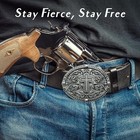 Religious Cross Western Belt Buckles For Men Cowboy Belt Buckle Cowgirl Faith