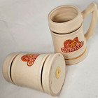 2 Vtg Colorado Ram Beer Steins Tankards Mugs Lewis Bros 16 Ounce 5 1 2  Tall