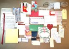 68 Curated Vintage Scrapbook Supplies Pack Vintage Ephemera Bundle Junk Journal