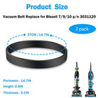 Vacuum Belt For Bissell Style 7 9 10 P n 3031120 2252 2254 2259 1793  Vacuum