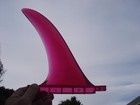 Vintage Red Bahne Translucent Surfing Surfboard Fin Surfer 1968 Wave Vari Set
