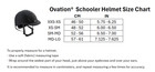 Ovation Metallic Schooler Helmet - Low Profile Helmet  var  Colors   Sizes 