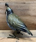 Quail Metal Bird Figurine 5 5  X 5 