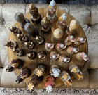 Vintage Wooden Chess Pieces Anri Montsalvat Style Handcrafted Collectible Rare