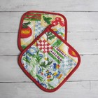 Vintage Retro Potholders Set Of 2
