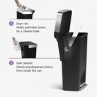 Simplehuman Step-on Trash Container  Plastic  12 Gal Capacity