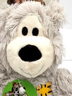 Kong Wild Knots Bear Small medium Light Gray Squeaky Plush Dog Toy