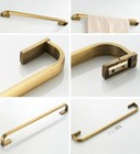 Antique Brass Bathroom Holder Towel Rail Rack Bar Hook Wall Mounted Set