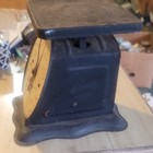 Vintage Analog Dial Kitchen Scale  Black Metal Base   Platform