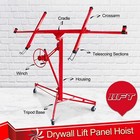 16ft Heavy Duty 150 Lbs Drywall Lifter Panel Hoist Dry Wall Rolling Caster Tool