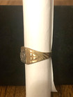 Bronze Masonic Ring With Sterling Silver Double-head Eagle Symbol S  - 11 5  Ah6