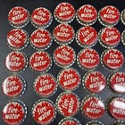 Vtg Bottle Caps   89 Fire-water Vtg Cork Lined Bottle Caps  Un-used Soda Caps     