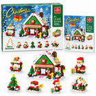 Christmas House Building Block Set 221pcs 6-in-1 Gift 6 