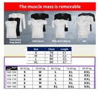 Men s Invisible Pads Shaper Fake Muscle Chest Tops Protection Sponge Enhancers