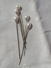 Lot Of 12 Assorted Hat Pins Pearls Glass Beads Jewelled Vintage Antique 2 To 4in