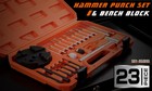 23pc Roll Pin Punch   Hammer Set Bench Block Maintenance Repair Tool Storage Box