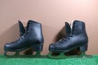 American Skate Size 1 Usa  31 Eur Child Black Figure Ice Skates  v437