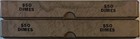 Excellent Lot 2 Antique Improved Lonson Coin Box  50 Dimes Holds 20  2 50 Rolls