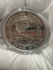 Bitcoin 1oz  999 Silver Commemorative Coin Btc Crypto In A Capsule Free Shipping