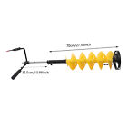 Nylon Ice Auger With Extension Rod 8  Diameter Ice Drill Auger Fits Ice Fishing