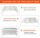 P p Chef Cooling Rack  5-tier Stainless Steel Stackable 15  X 10   Silver 