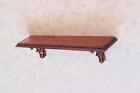 Dollhouse Miniature 1 12 Scale Walnut Wall Shelf - Artist Made Furniture