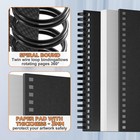 Mixed Media Sketchbook  160 Gsm 60 Sheets Spiral Bound Drawing Pad For Pencil   