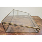 Glass Storage Box Or Display Case Cabinet Box For Jewelry Or Decoration Hinged