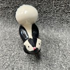 Vintage Skunk Ceramic Porcelain Small 4  X 4  Figurine Pink Nose Hagen Renaker 