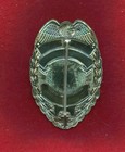 Original Nasa Obsolete Space Mission Control Center  Chest  Badge Rare 