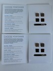 2x Anastasia Beverly Hills Dipbrow Pomade Blonde Light Brown 4colors Sample Card