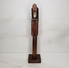 Vintage Carved Wood Priest Catholic Jesuit Monk Religious Figure Hood Off 13 5 