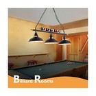 3-light Billiard Pool Table Lights Hanging Over Pool Table  For 7 -8  Table W   