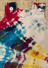 Vintage Tie Dye Rainbow Splash Girls Dress Jumper Size 12 Month