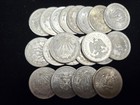 Mexico 1920-1945 Un Peso 0 720 Silver Resplandores Lot Of 20 Coins
