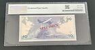 Lithuania Specimen Pmg 10 Litu 1993 Pick  56s 63 Epq Kaa0000000 Litauen Banknote