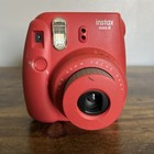 Fujifilm Instax Mini 8 Red Built-in Flash Instant Camera - Tested And Works