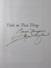 Think On These Things-joyce Hifler-native American-signed-1st Ed-hb-inspirationl