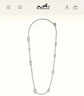 H Farandole 80cm Silver Necklace Chain 925 Style Womens Luxury Jewelry