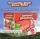 Giant Strawberry Squishy 5 Inch Slow Rising Stress Ball Realistic Jumbo Fruit