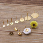 50-100pcs Stainless Steel Earring Stud Base Pins Diy Jewelry Findings - New