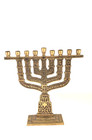 Vintage Solid Brass  Menorah Chanukah Made In Israel   5149
